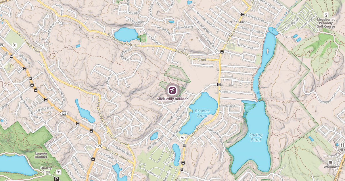 Map preview of Slick Willy Boulder