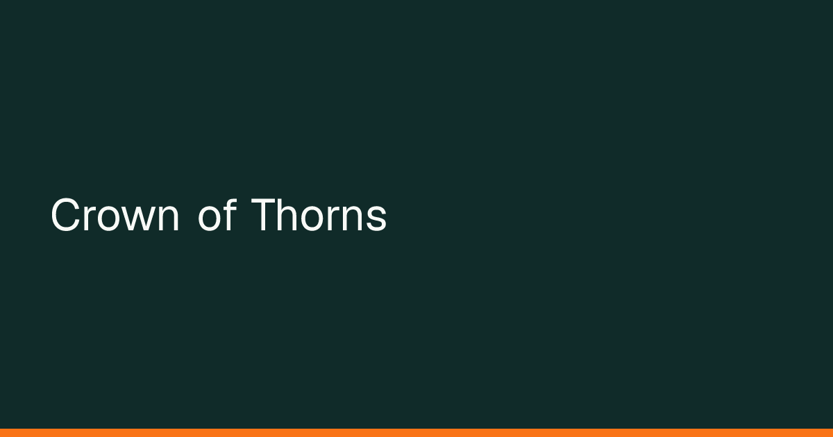 Map preview of Crown of Thorns
