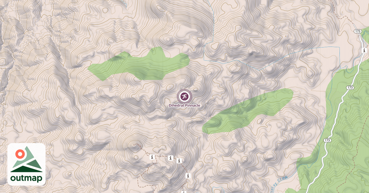 Map of Dihedral Pinnacle