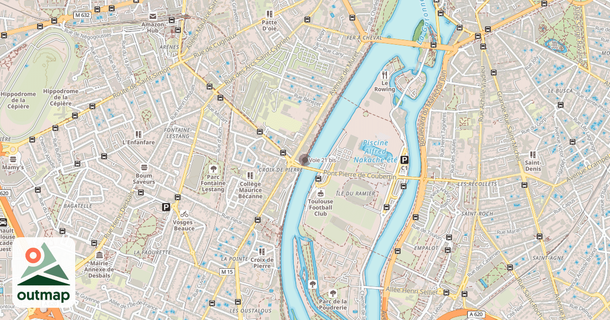 Map of Voie 21 bis
