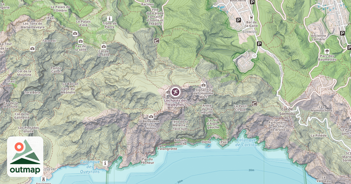 Map of Les hauts des Walkyries