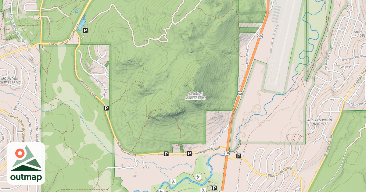 Map of Assfull of Manzanita