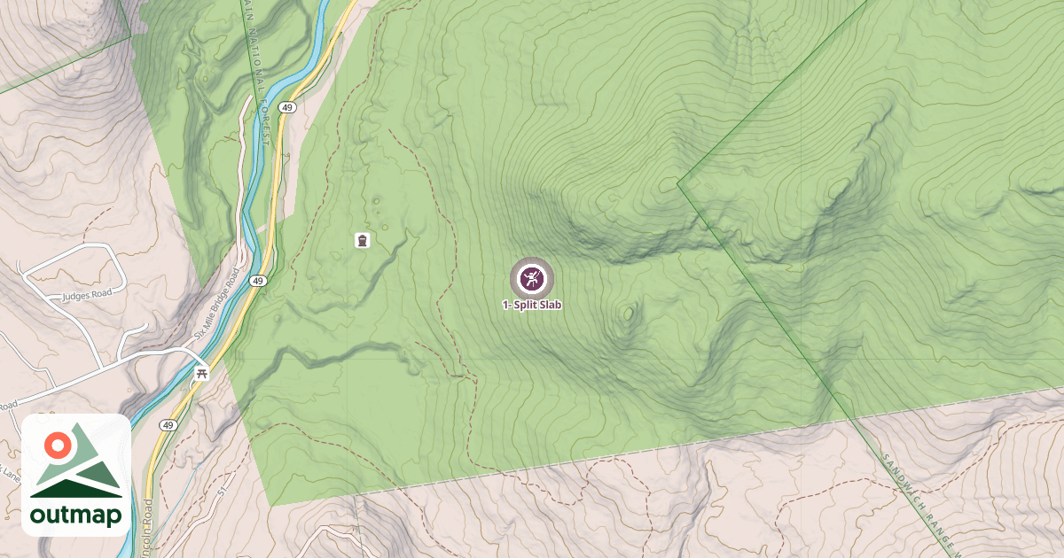 Map of 1- Split Slab