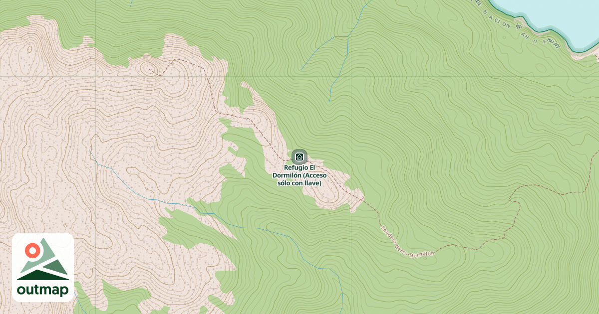 Map of Refugio El Dormilón (Acceso sólo con llave)