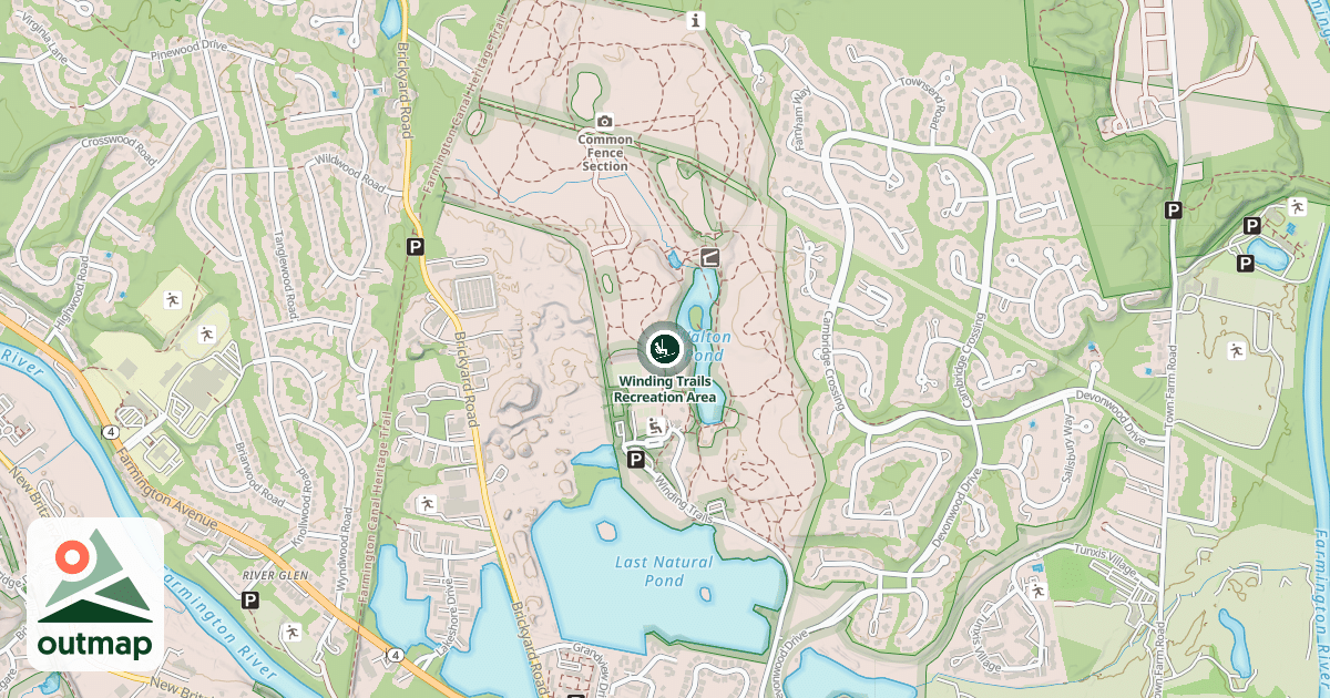 Map of Winding Trails Recreation Area
