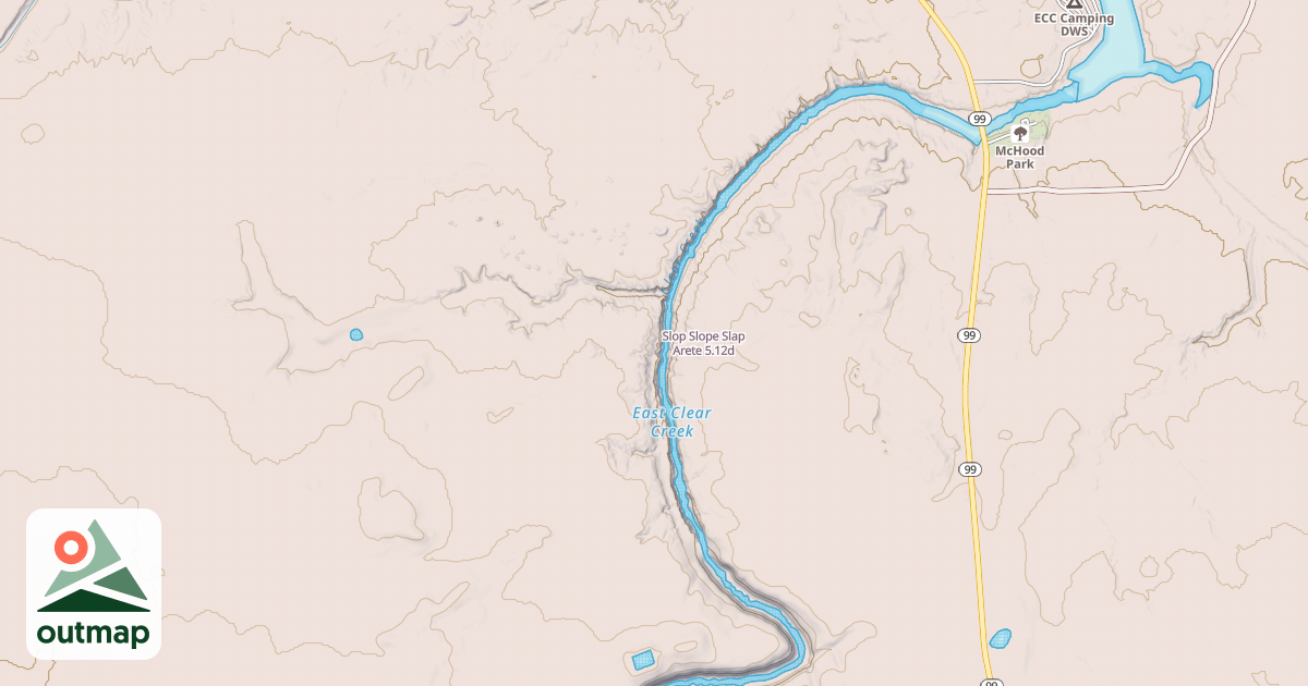 Map of Slop Slope Slap Arete
