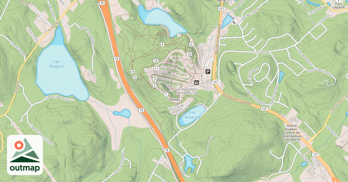 Map of La réservation éternelle