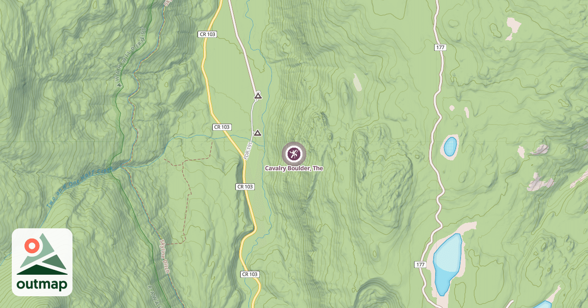 Map of Cavalry Boulder, The
