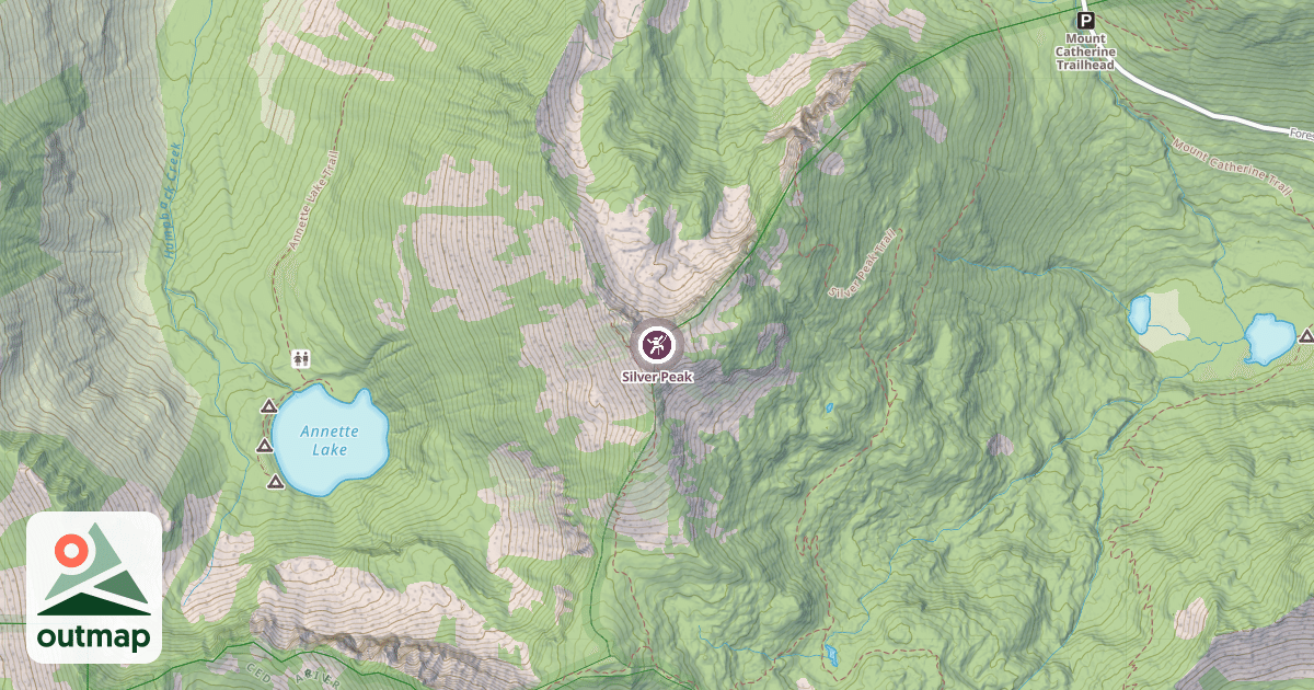 Map of Silver Peak