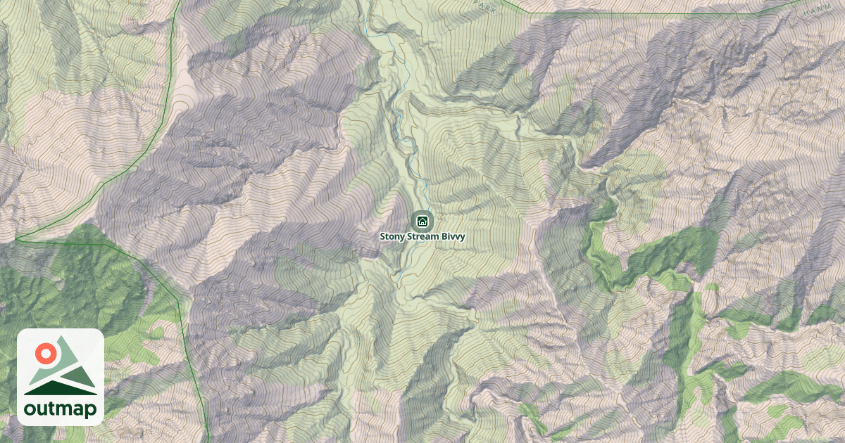 Map of Stony Stream Bivvy