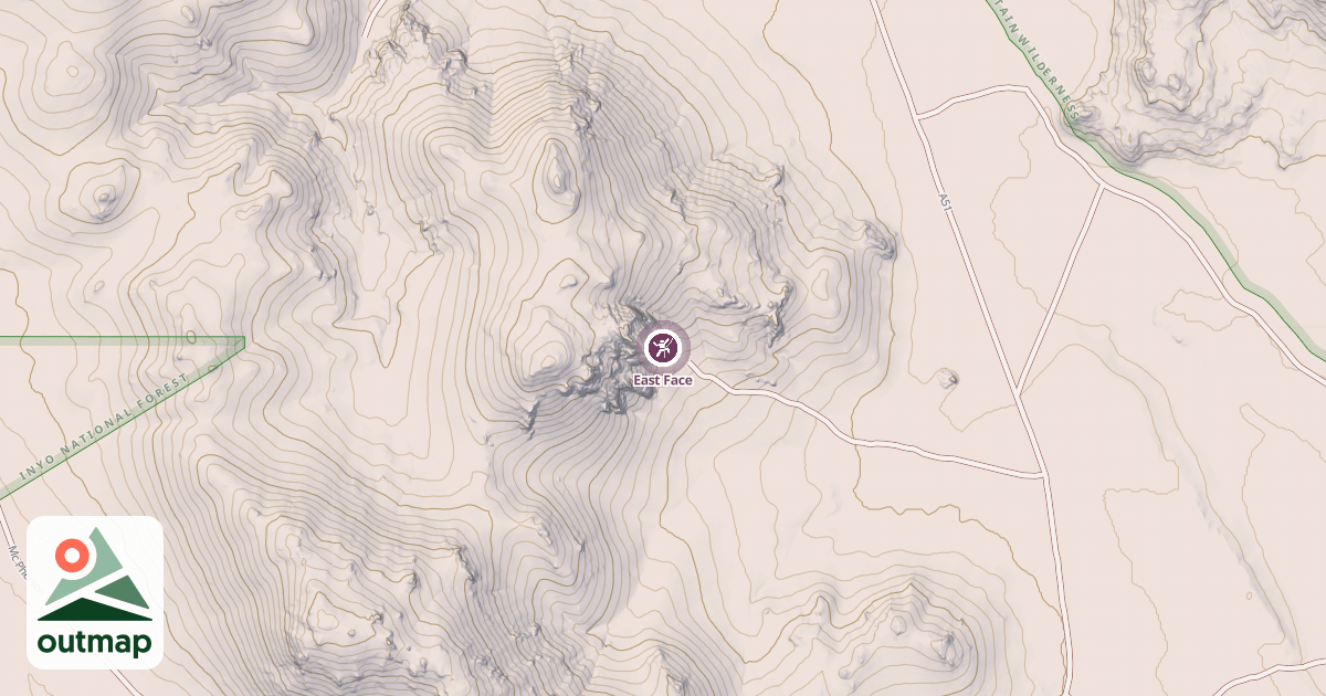 Map of East Face