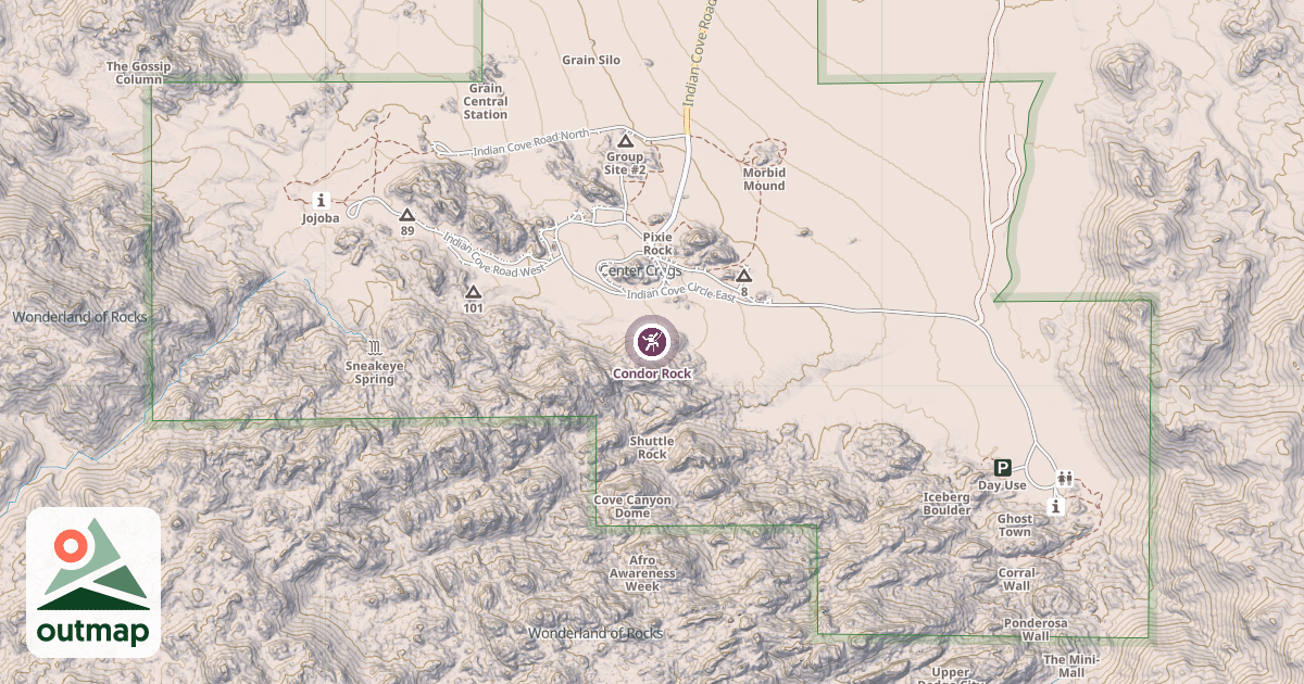 Map of Condor Rock