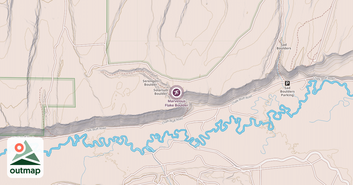 Map of Marvelous Flake Boulder