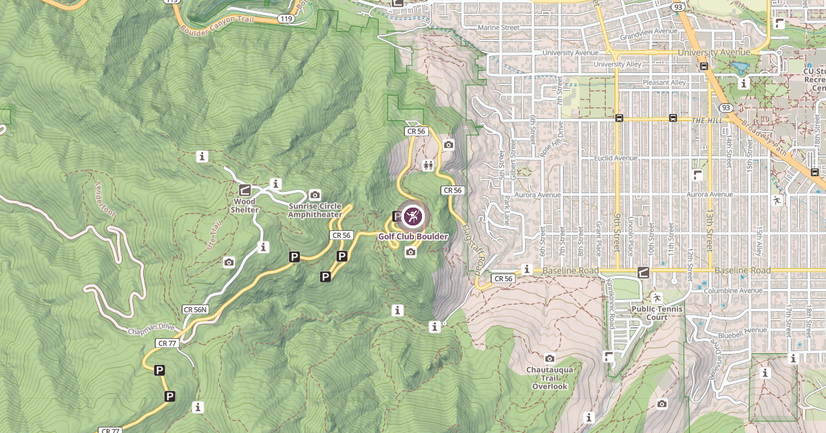 Map preview of Golf Club Boulder