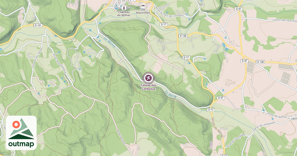 Map of Falaise des Corbeaux