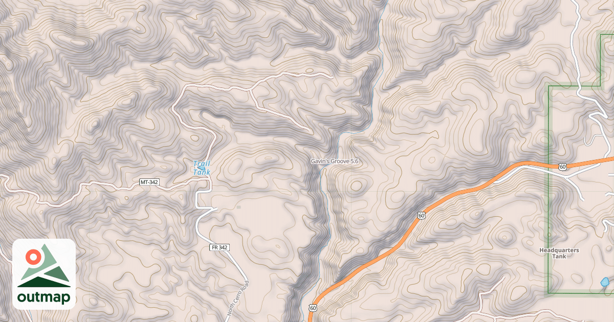 Map of Gavin's Groove