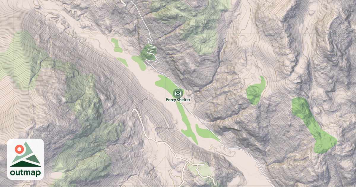 Map of Percy Shelter