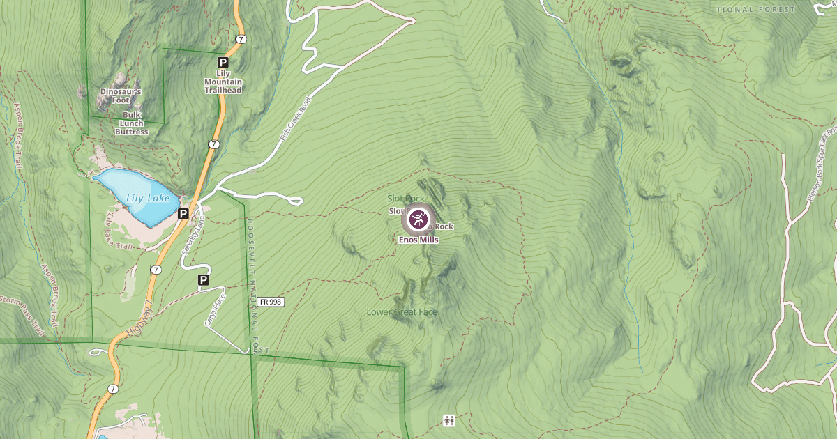 Map preview of Enos Mills