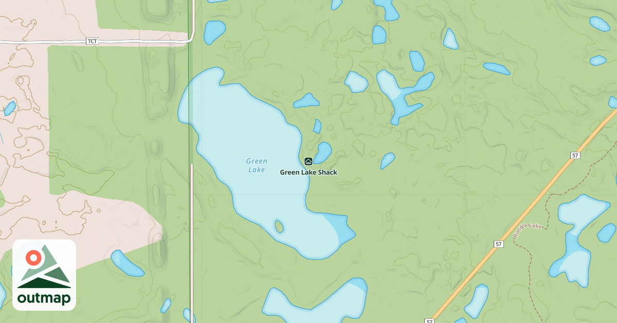 Map of Green Lake Shack