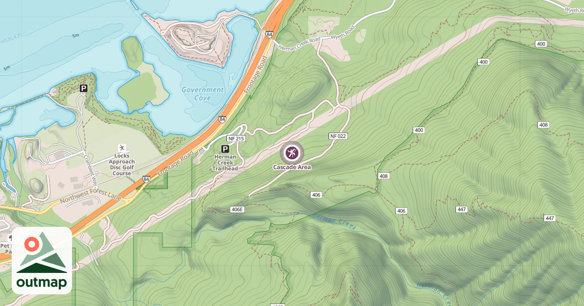 Map of Cascade Area