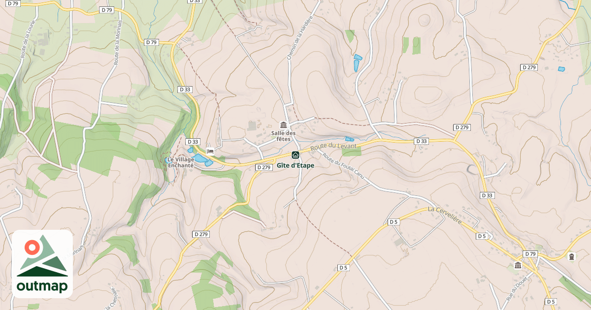 Map of Gîte d'Etape