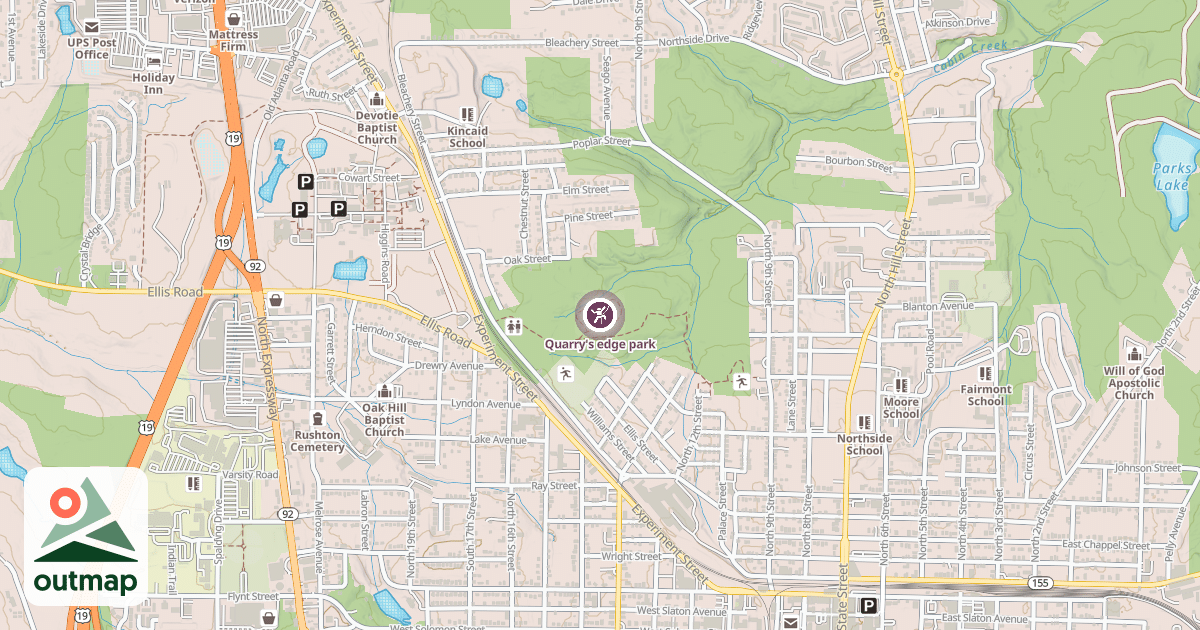Map of Quarry's edge park in Spalding