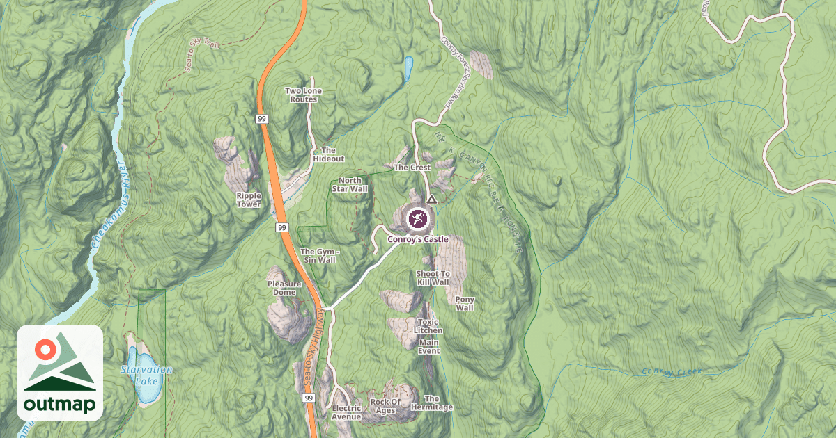 Map of Conroy's Castle