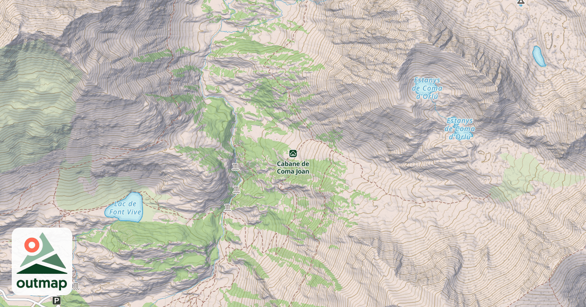 Map of Cabane de Coma Joan