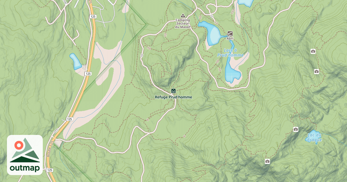 Map of Refuge Prud'homme