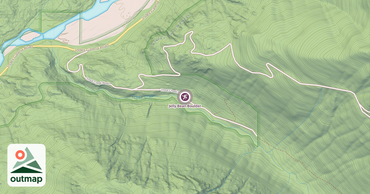 Map of Jelly Bean Boulder