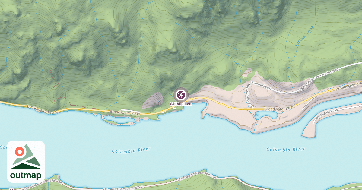 Map of Cat Boulders