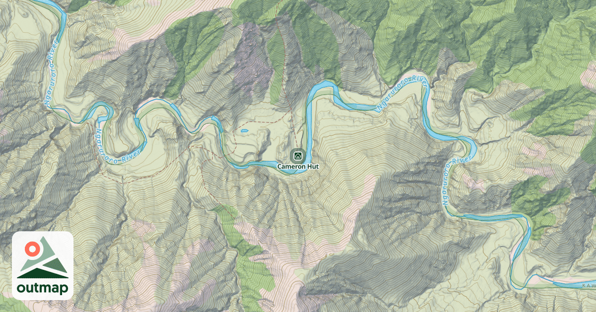 Map of Cameron Hut
