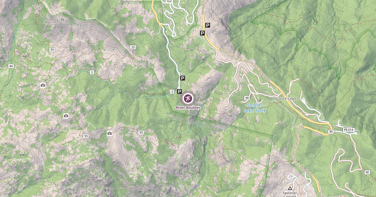 Map preview of River Boulder