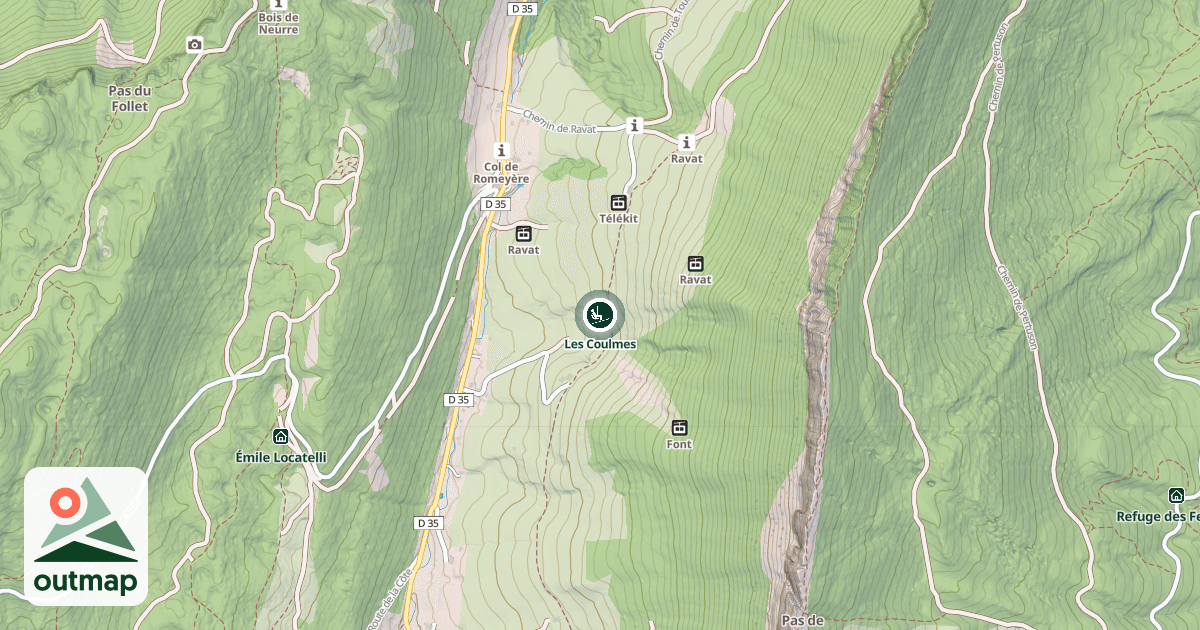 Map of Les Coulmes