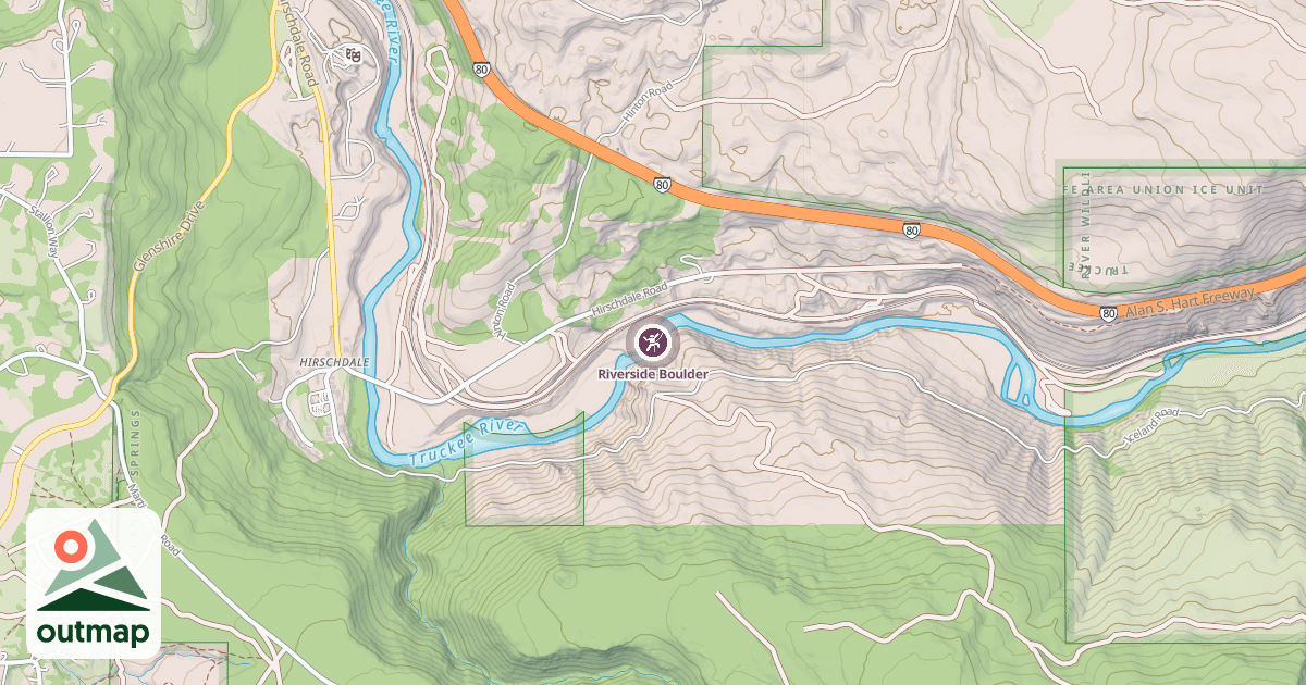 Map of Riverside Boulder