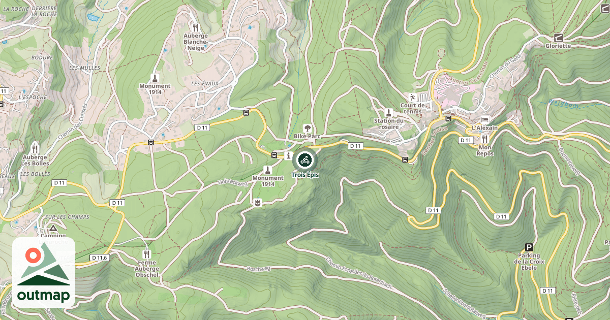 Map of Trois Épis