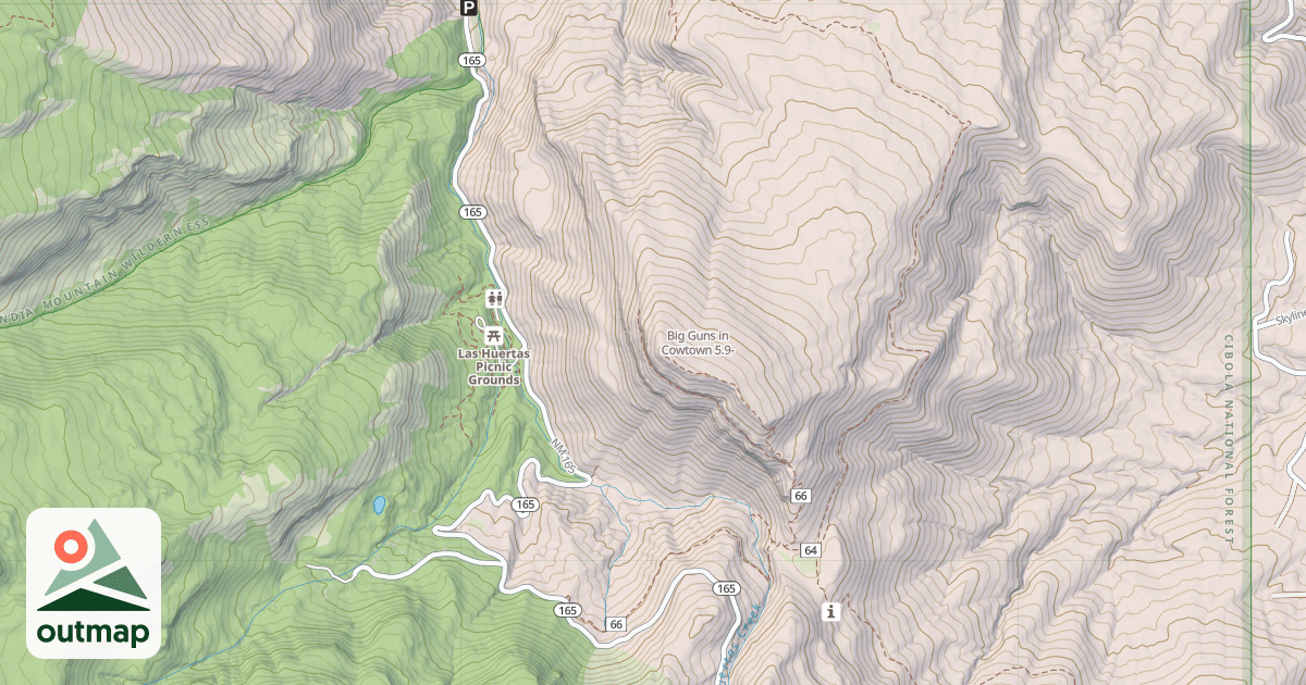 Map of Big Guns in Cowtown