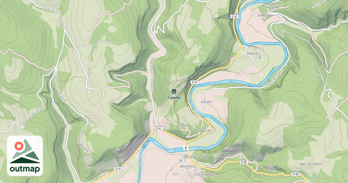 Map of Caselle