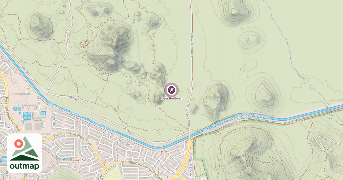 Map of Den Boulder