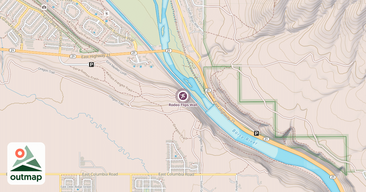 Map of Rodeo Flips Wall