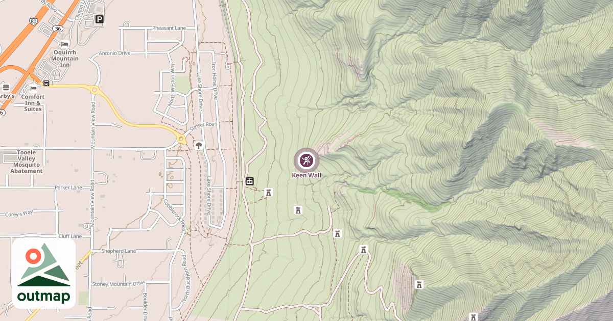 Map of Keen Wall
