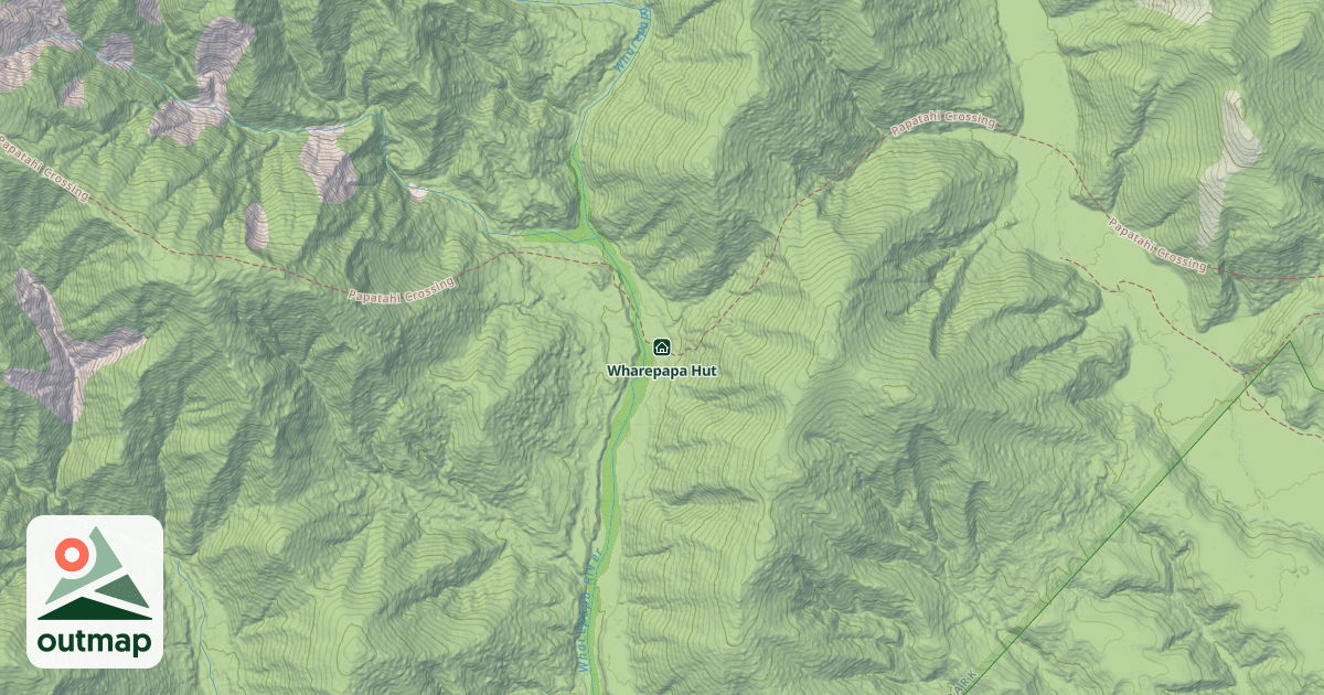 Map of Wharepapa Hut