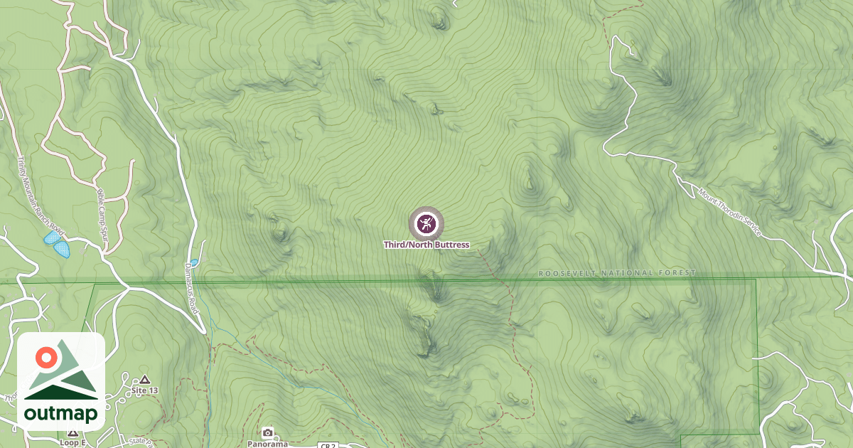 Map of Third/North Buttress