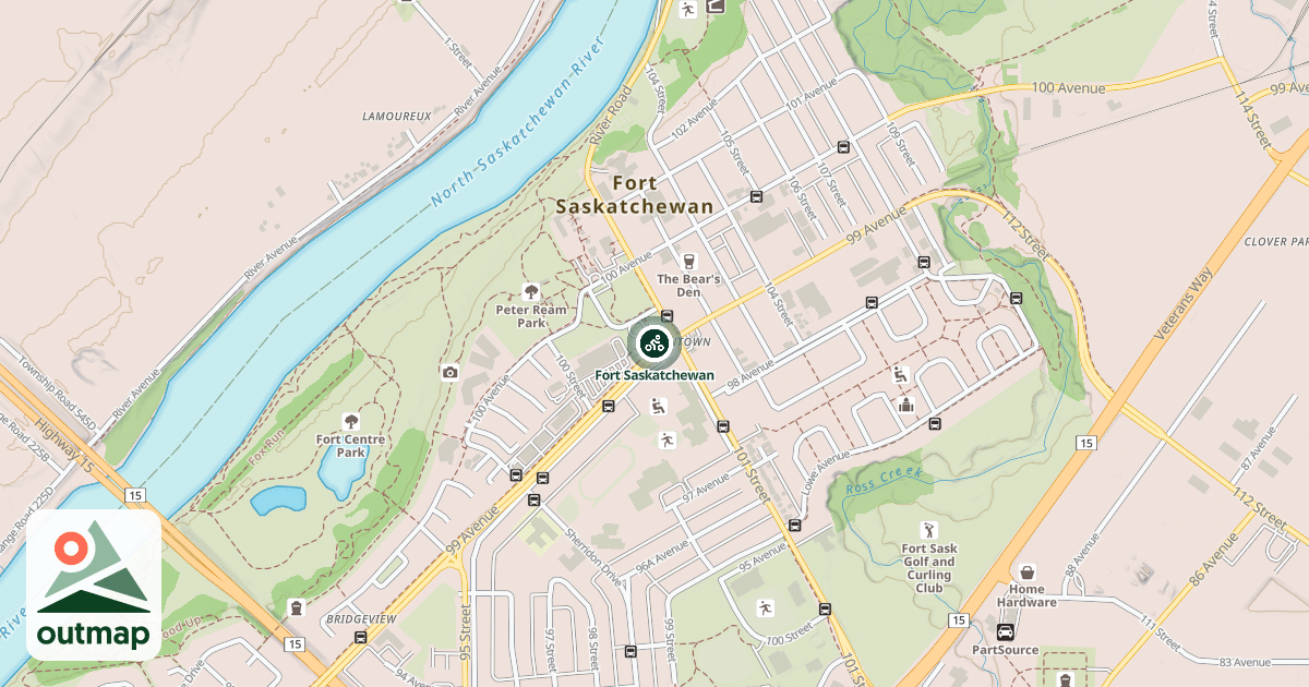 Map of Fort Saskatchewan