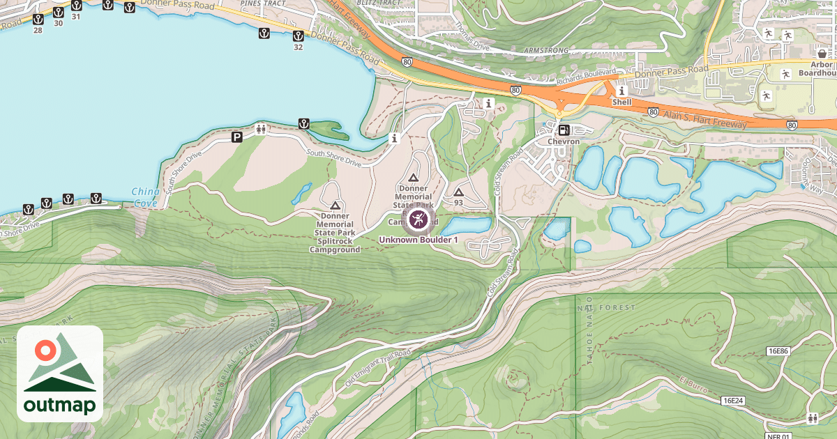 Map of Unknown Boulder 1