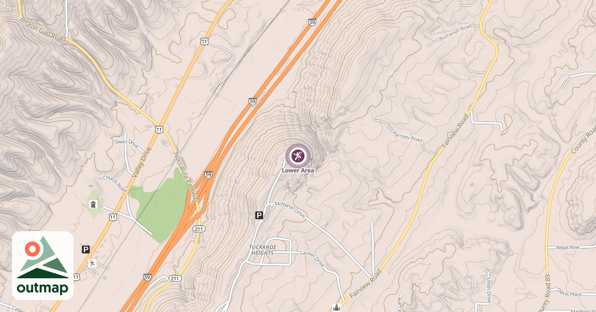 Map of Lower Area
