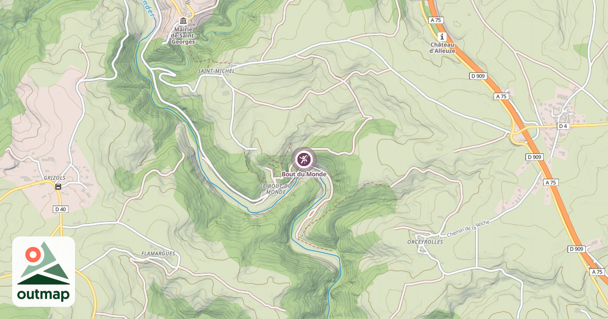 Map of Bout du Monde