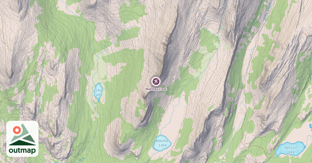 Map of Matthes Crest