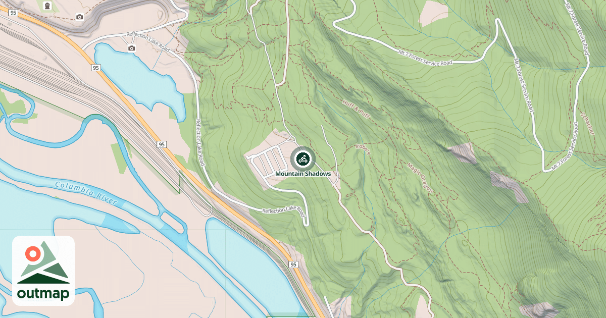 Map of Mountain Shadows