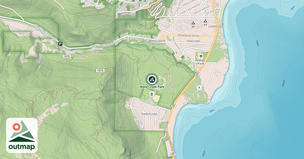 Map of Ward Creek Park